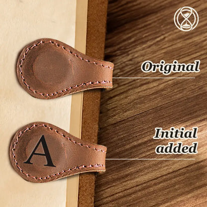TimelessMark - Personalized Magnetic Leather Bookmark